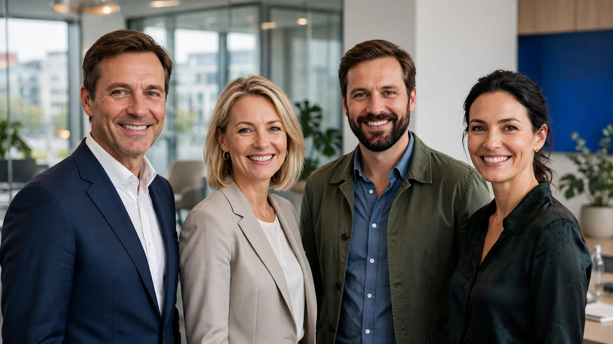 The Cleanora GmbH team ready to take care of your commercial cleaning